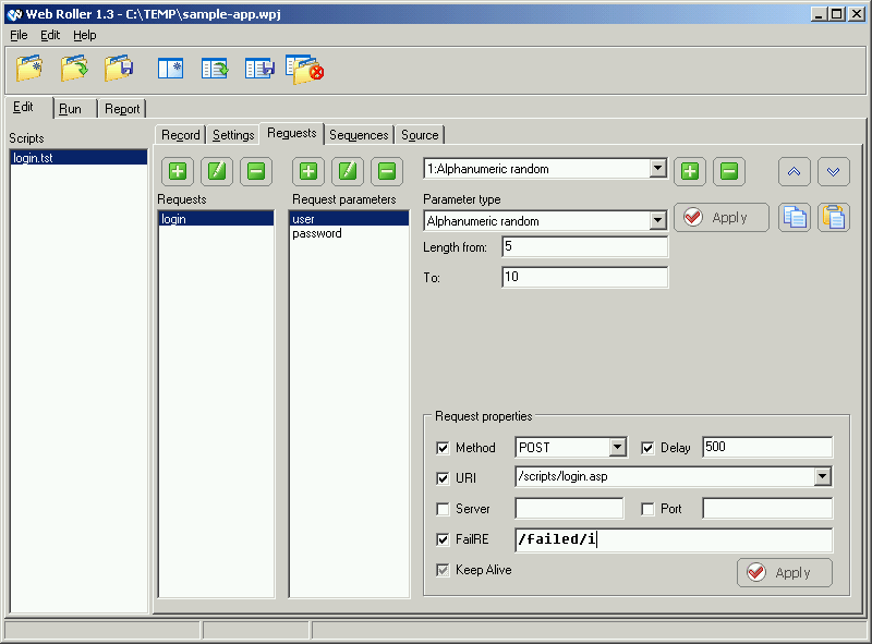 Web Roller Screenshot